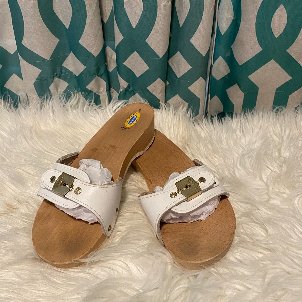 Dr. Scholl’s White Clog Sandal Size 8